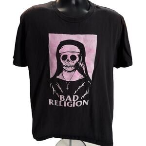 Bad Religion Skeleton Nun Band Tee Punk Rock
T-Shirt Black Large Playertees